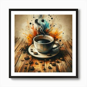 Coffee Painting 11 Art Print