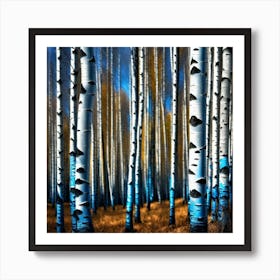 Birch Trees 63 Art Print