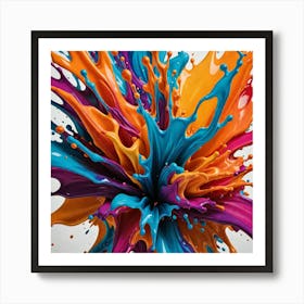 Color Fluid Splash 2695699209 Art Print