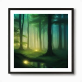 Mystical Forest Retreat 30 Art Print