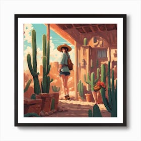 Cactus Garden Art Print