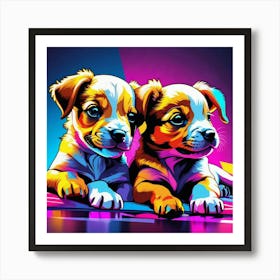 Two Puppies Art Print