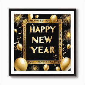 Happy New Year 46 Art Print