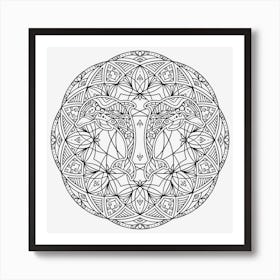 Aquatic Mandala 08 Art Print