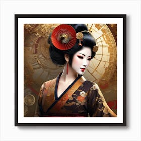 Geisha 152 Art Print