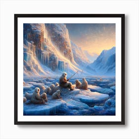 Polar Bears Art Print