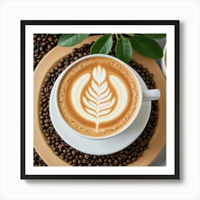 Coffee Latte Art 42 Art Print