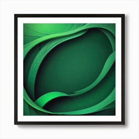 Abstract Green Background 9 Art Print