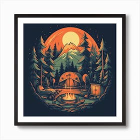 Campfire 2 Art Print