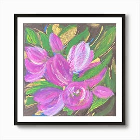 Img 5710  Blooming tulips, acrylic Art Print