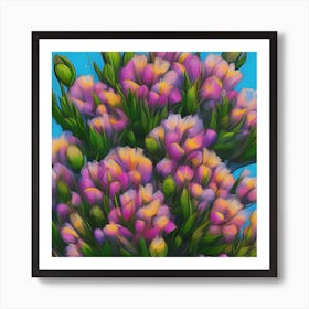 Alstroemeria Flowers 45 Art Print