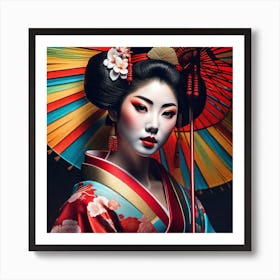 Geisha 163 Art Print