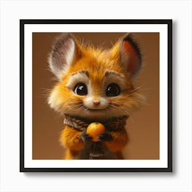 Cute Fox 124 Art Print