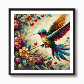 Bird Calibri 2 Art Print