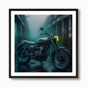 Yamaha rx100 bike Art Print