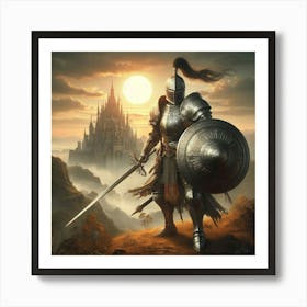 Knight In Shining Armor Art Print