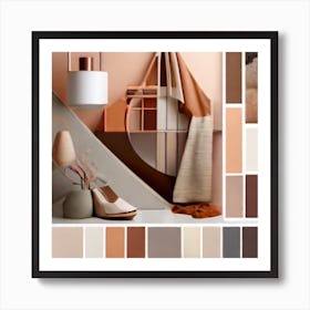 Neutral Color Palette Art Print