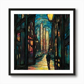 Stained Glass Art Art Print