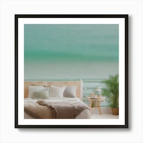 Green Sea Wall Mural Art Print