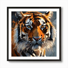 Sunlit, Bengal Tiger Art Print