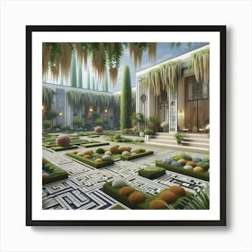 Egyptian Garden 1 Art Print