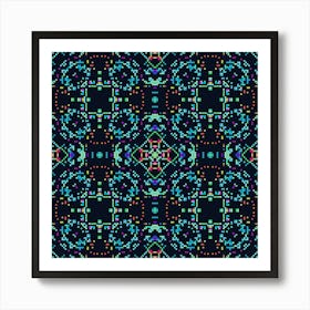 variety of multicolored squares 11 Art Print