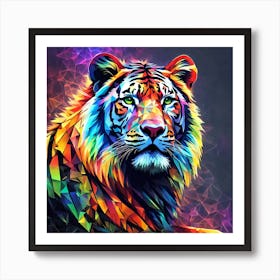 Colorful Lion Art Print