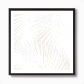 Nude Palms Square Art Print