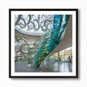 Glass Spiral Staircase 1 Art Print