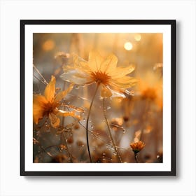 Flowers In The Morning Art Print