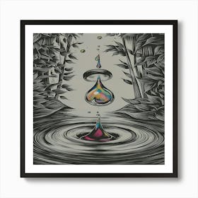 Water Drop Art Print