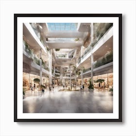 757365 Sleek And Modern Shopping Center With An Emphasis Xl 1024 V1 0 Art Print