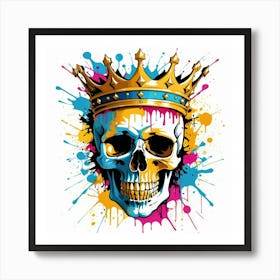 Graffiti Skull 11 Art Print