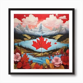 Canadian Maple Leaf Art Print