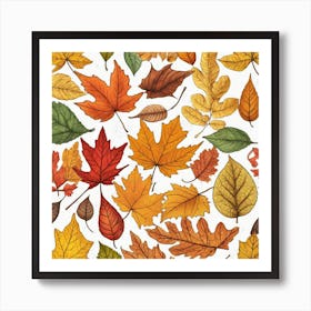 Autumn Leaves 31 Art Print