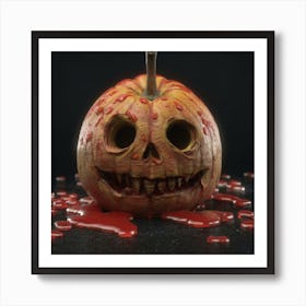 Macdolands With Blood 3d Render Hyper Realistic Art Print