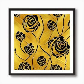 Winding Roses Art Print