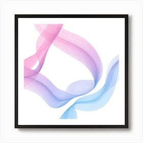 Pink And Blue Smoke Poster