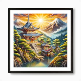 Asian Temple Art Print