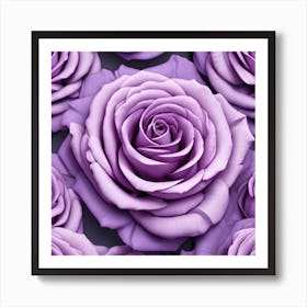 Purple Roses 32 Art Print