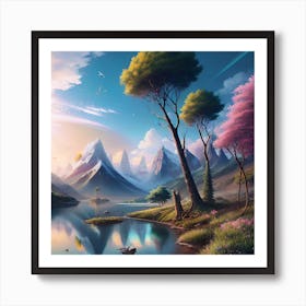 Landscape Painting 94 Art Print