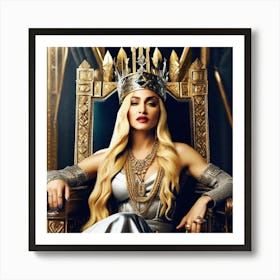 Queen Of The Throne Art Print