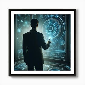 Futuristic Businessman 1 Art Print