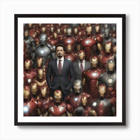 Iron man Army of suits Art Print
