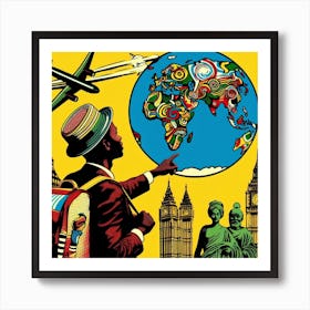 World Traveler 1 Art Print