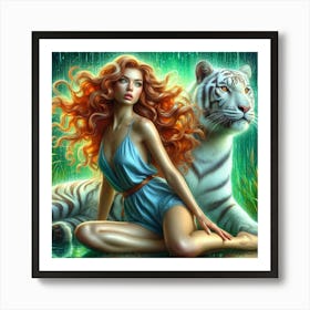 White Tiger 38 Art Print