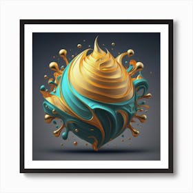 Ice Cream Sphere Art Print