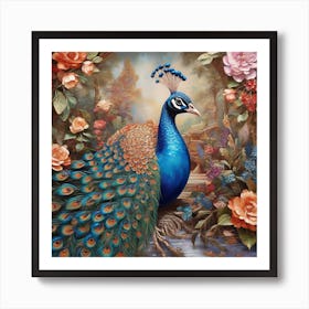 Peacock Art Print