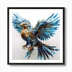 Radiant Plumes Bird In Color Art Print