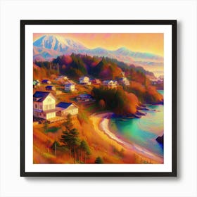 California Sunset Art Print